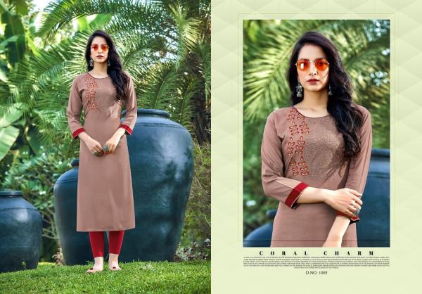 Jinesh Nx Aaliya 2 Rayon Fancy Handwork Kurti 